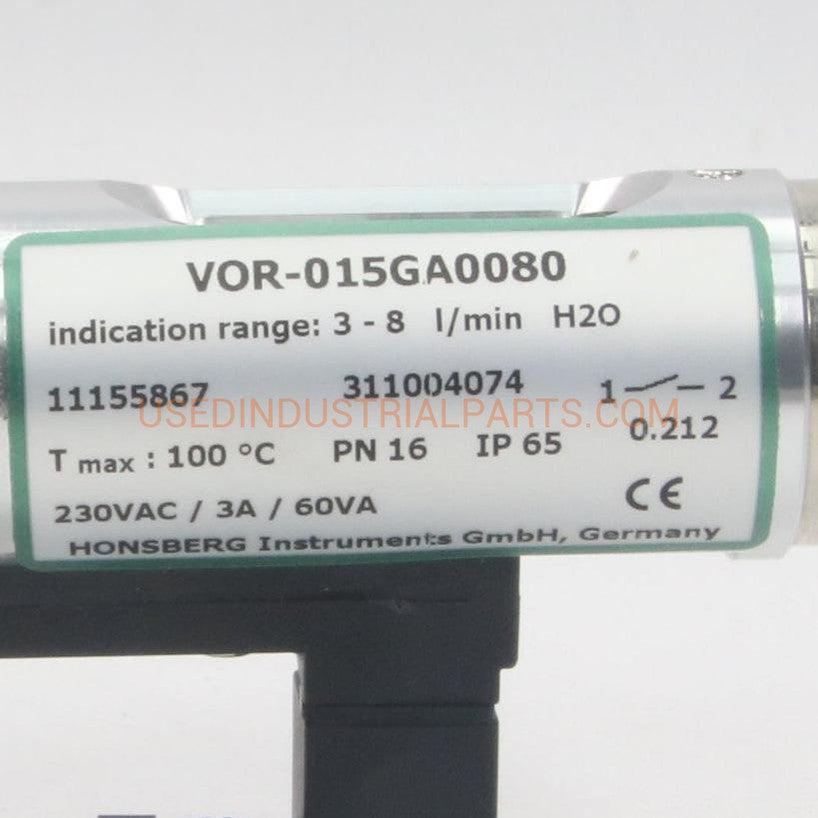 Honsberg Instruments GmbH VOR 015GA0080 Flow Indicator-Flow Indicator-DB-05-06-06-Used Industrial Parts