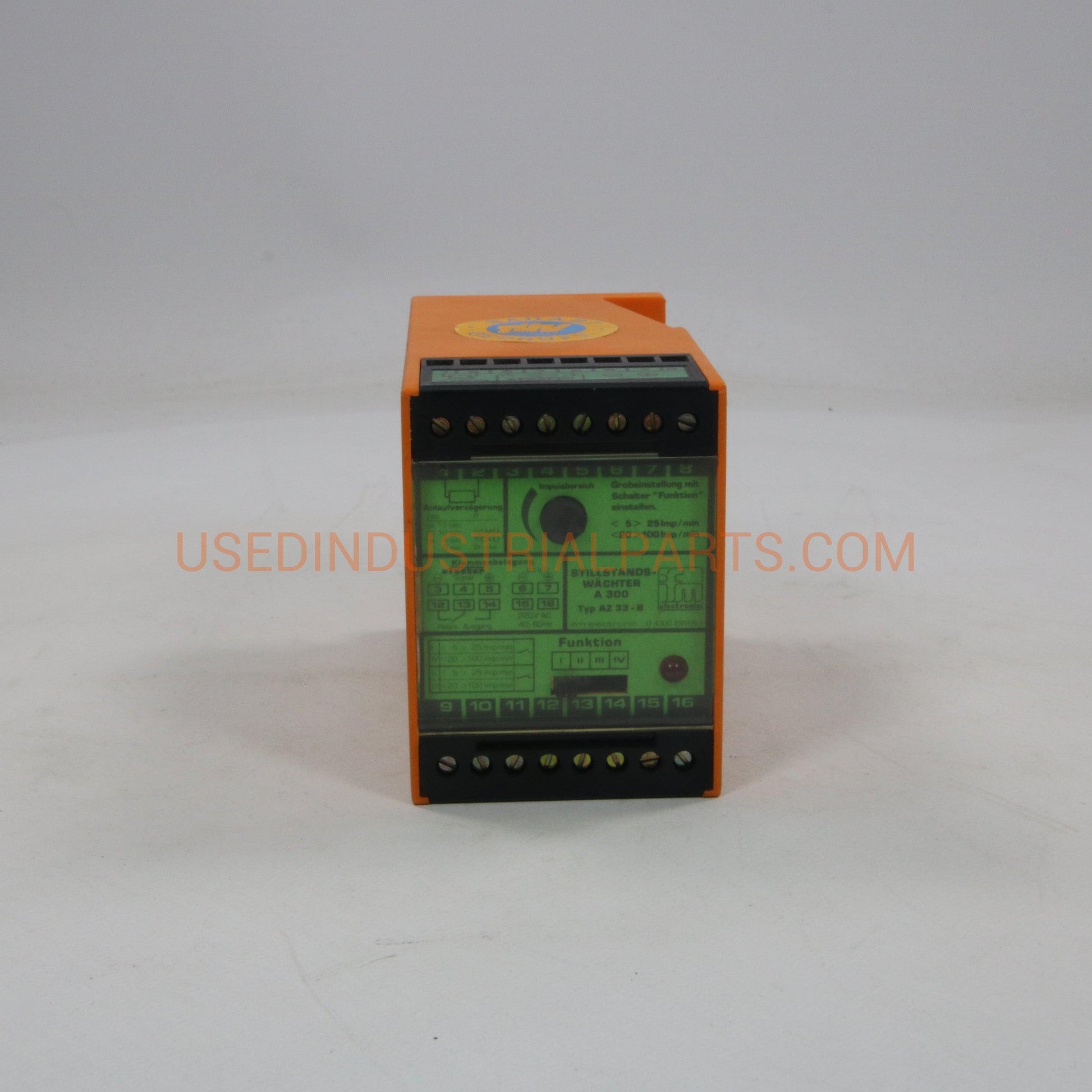 IFM Electronic A300 Standstill Monitor AZ 33 - B-Standstill Monitor-AA-05-05-Used Industrial Parts