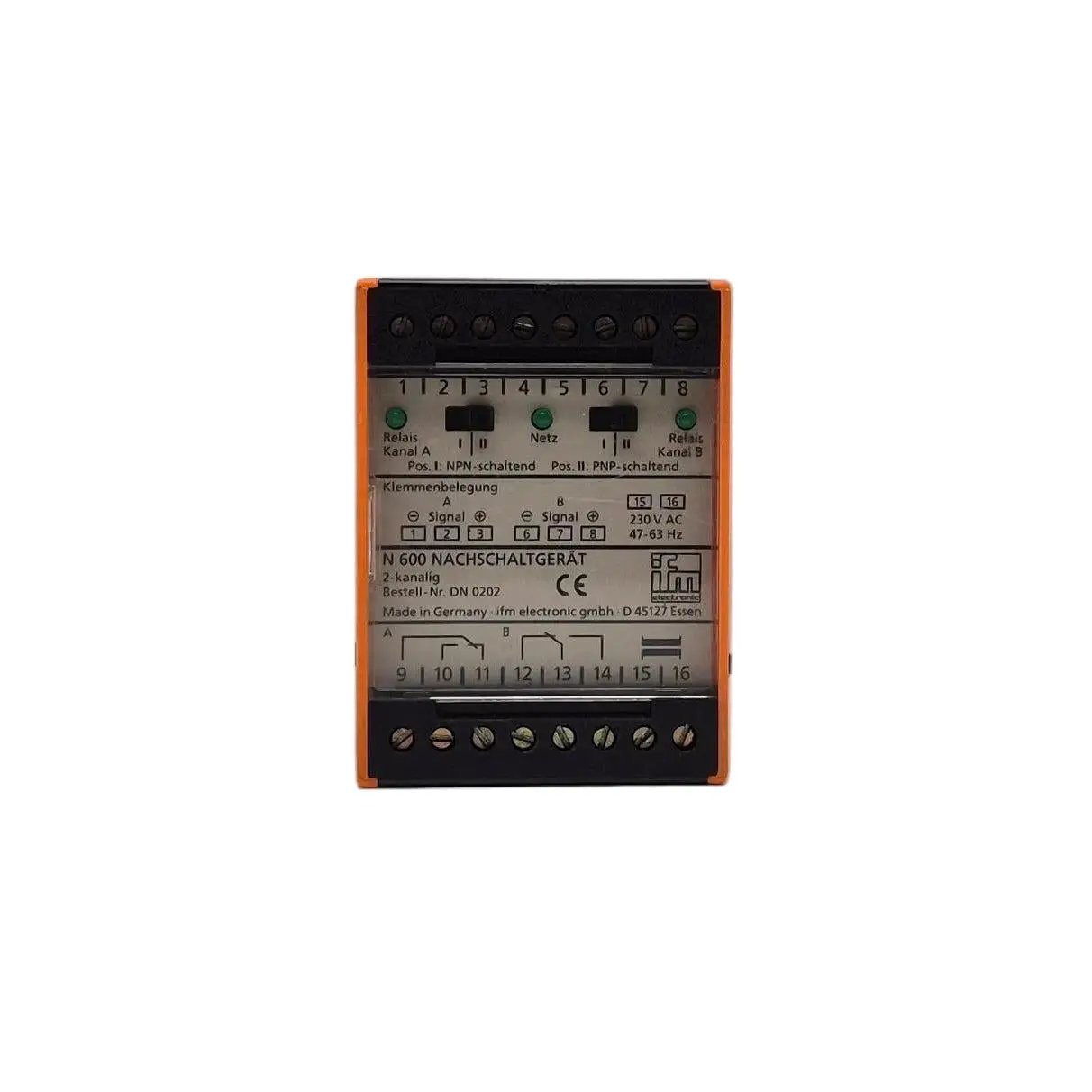 IFM Electronic DN0202 Switching Amplifier-Switching Amplifier-Used Industrial Parts