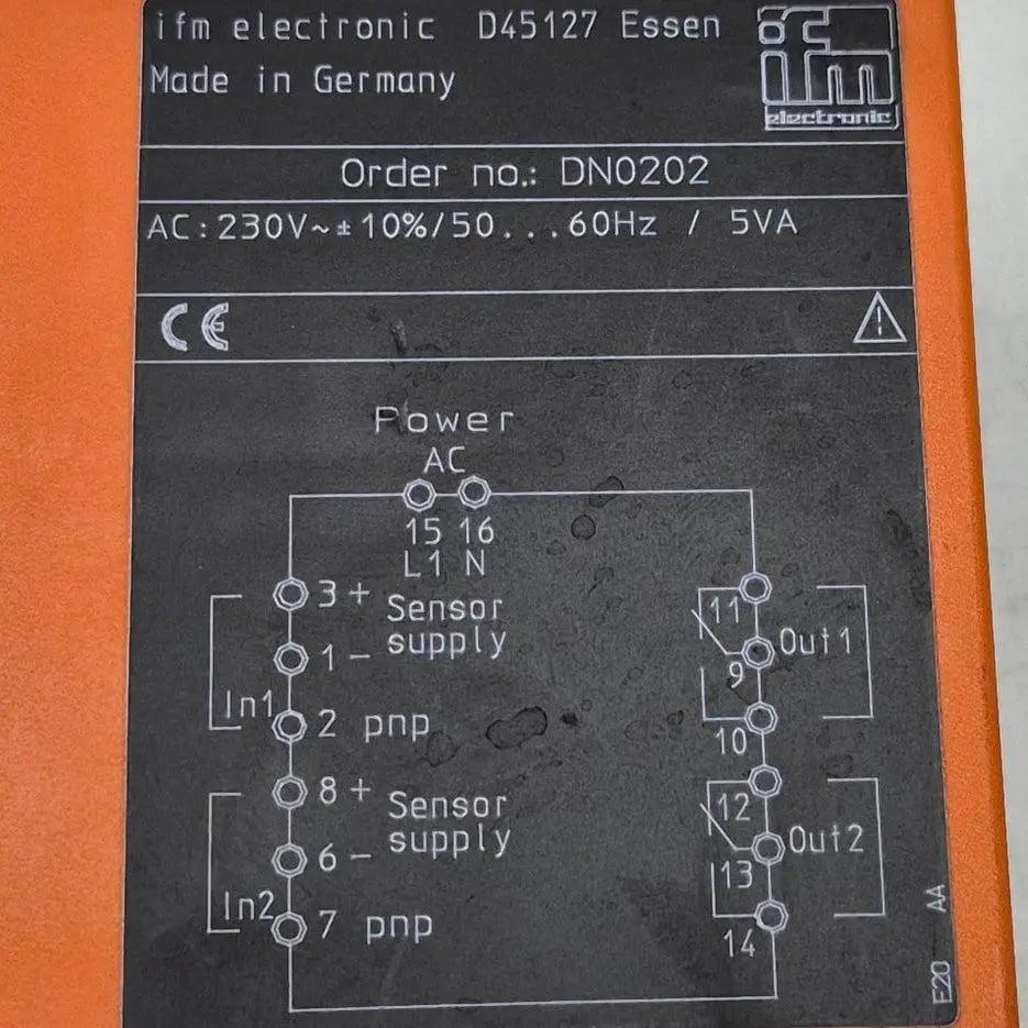 IFM Electronic DN0202 Switching Amplifier-Switching Amplifier-Used Industrial Parts