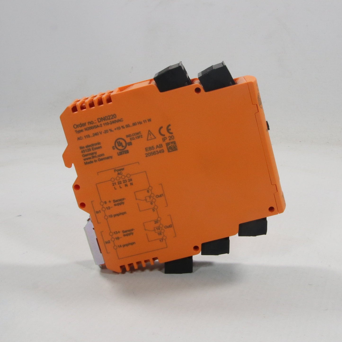 IFM Electronic DN0220 Switching Amplifier - N200/SA-2 110-240VAC-Switching Amplifier-Used Industrial Parts