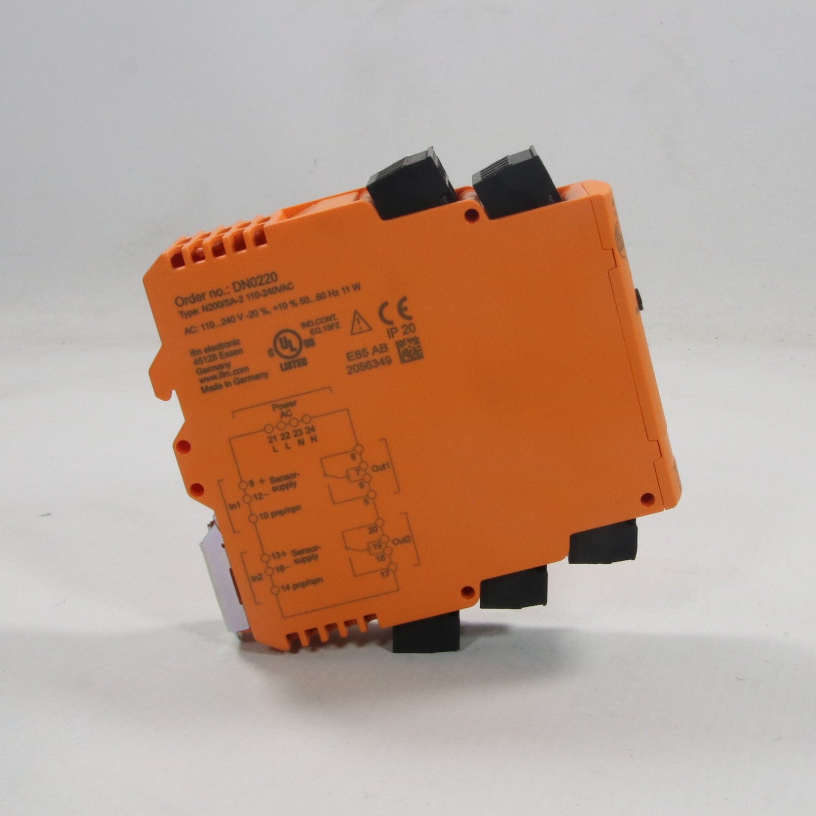 IFM Electronic DN0220 Switching Amplifier - N200/SA-2 110-240VAC-Switching Amplifier-Used Industrial Parts