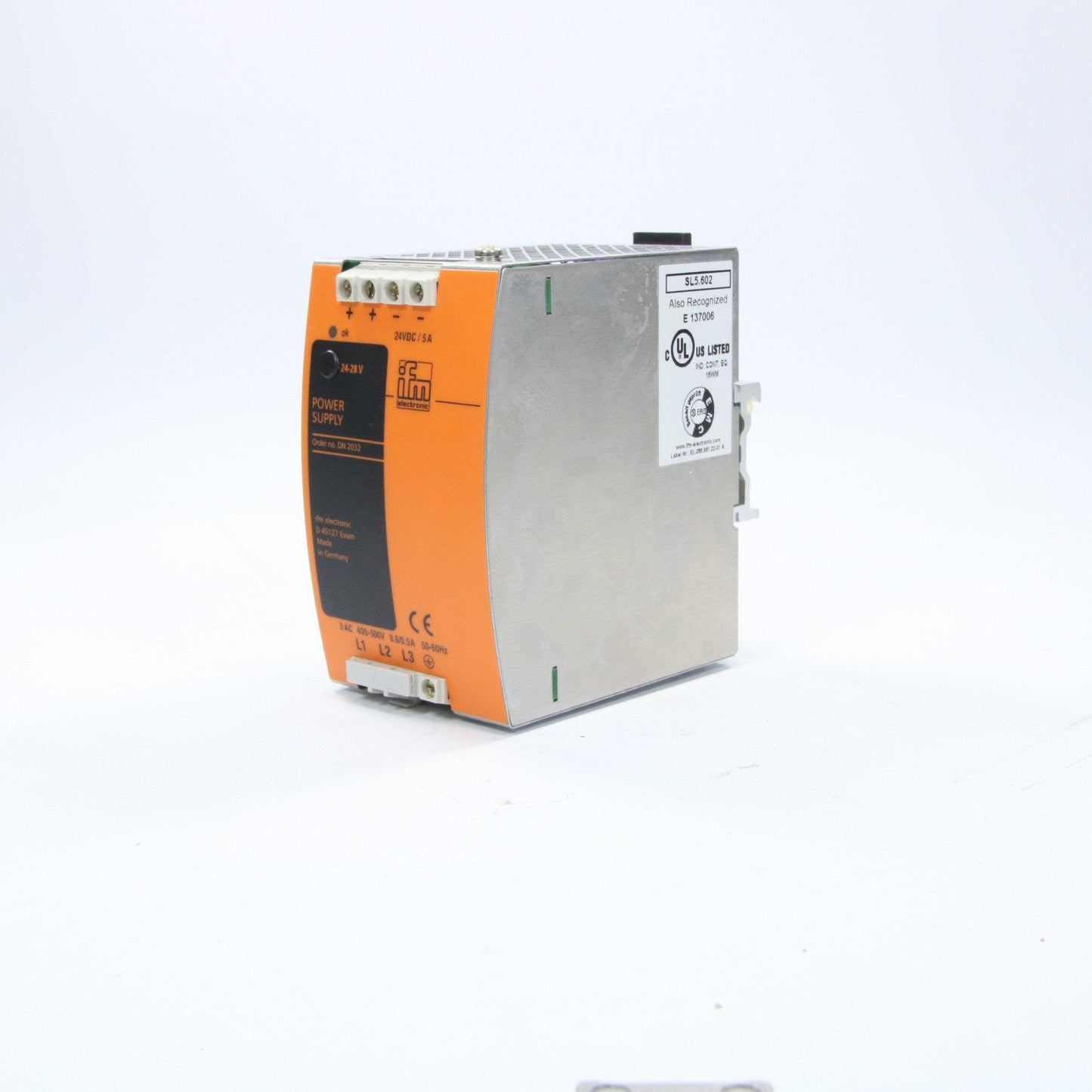 IFM Electronic DN2032 power Supply-Electric Components-Used Industrial Parts