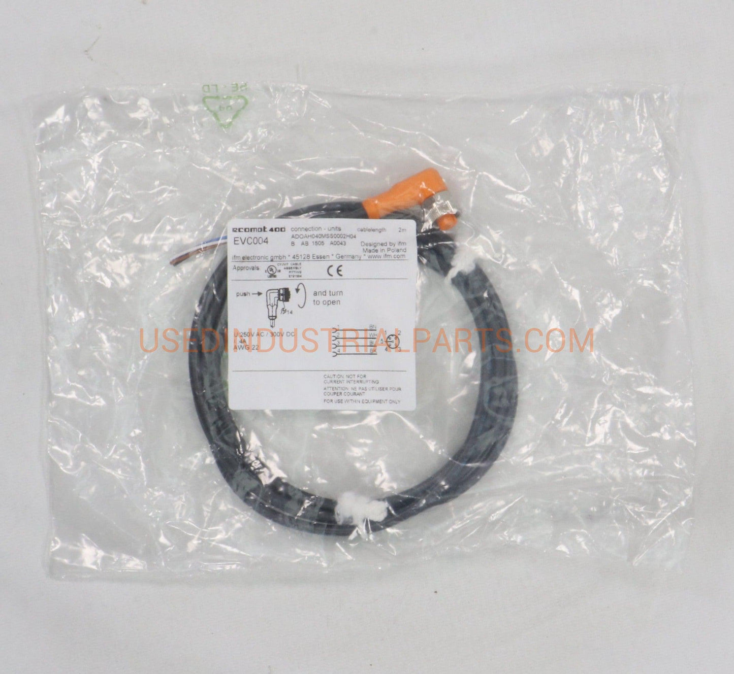 IFM Electronic Ecomat 400 EVC004 Connection Cable-Connecting Cable-AB-04-01-Used Industrial Parts