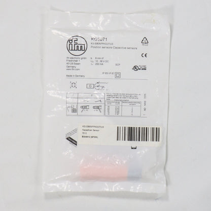 IFM Electronic KG5071 Capacitive Sensor - KG-3080NFPKG/2T/US-Capacitive Sensor-Used Industrial Parts