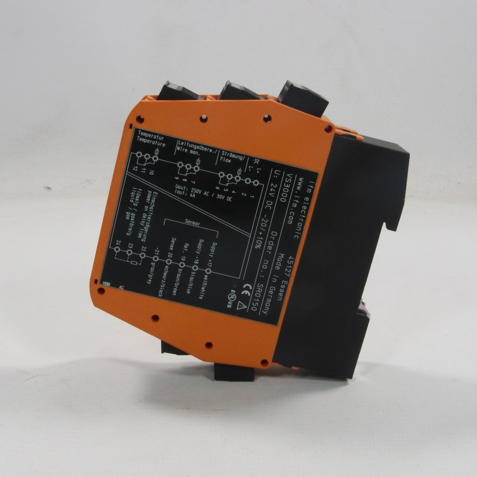 IFM Electronic SR0150 Control Monitor for Flow Sensors-Control Monitor-Used Industrial Parts