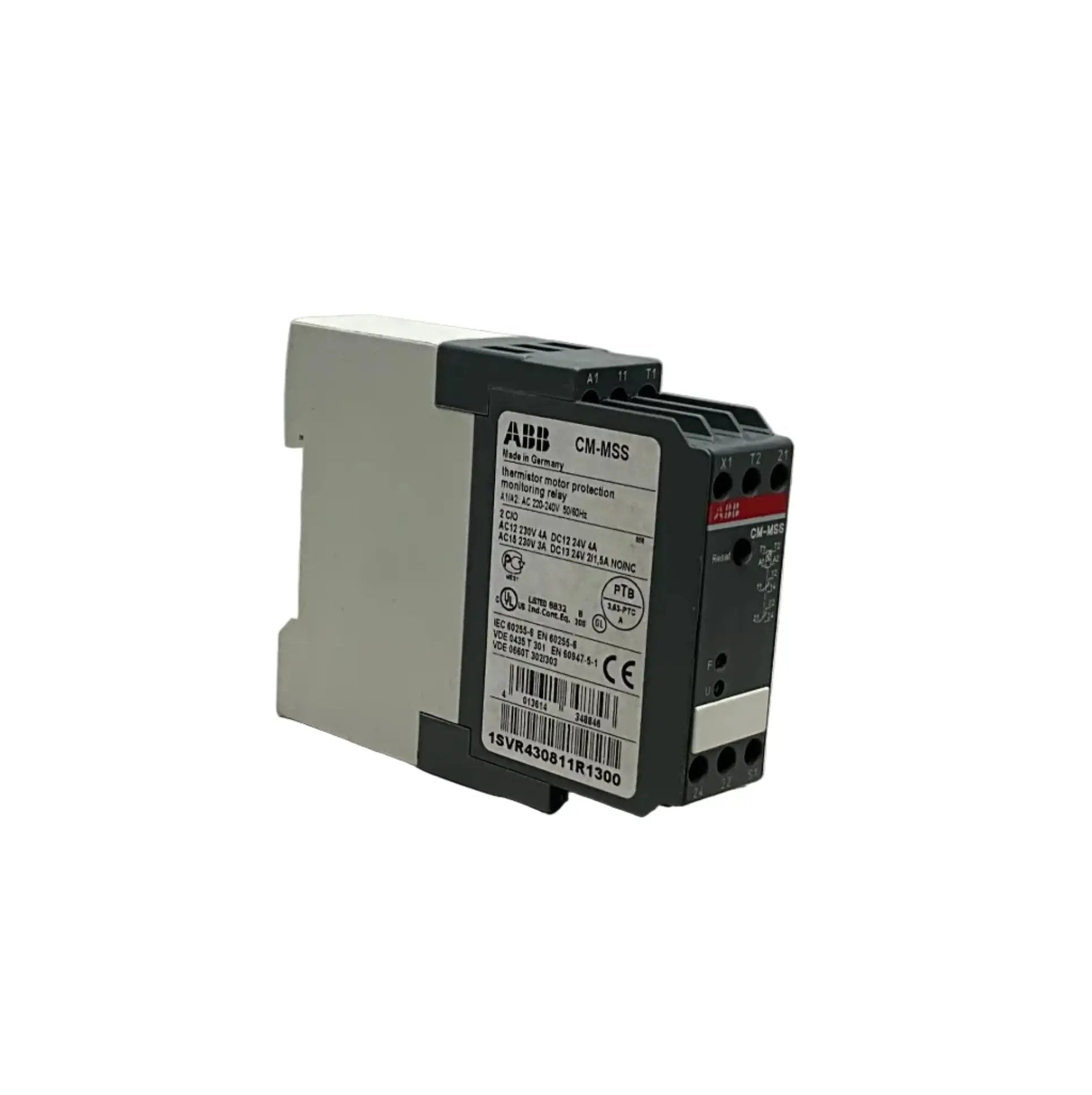 ABB CM-MSS Thermistor Motor Protection Relay-Thermistor Motor Protection-01-AB-01-11-07-6152429815810-Used Industrial Parts