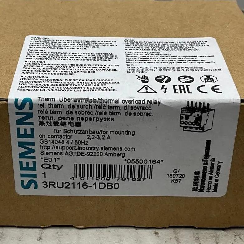 Siemens Sirius 3RU2116-1DB0 Thermal Overload Relay-Thermal Overload Relay-Used Industrial Parts