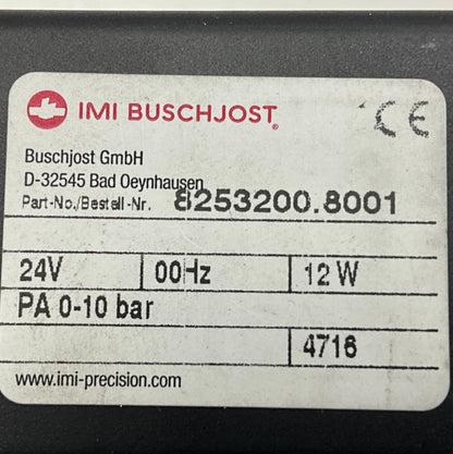 IMI Buschjost 8253200.8001 Solenoid Valve-Solenoid Valve-Used Industrial Parts