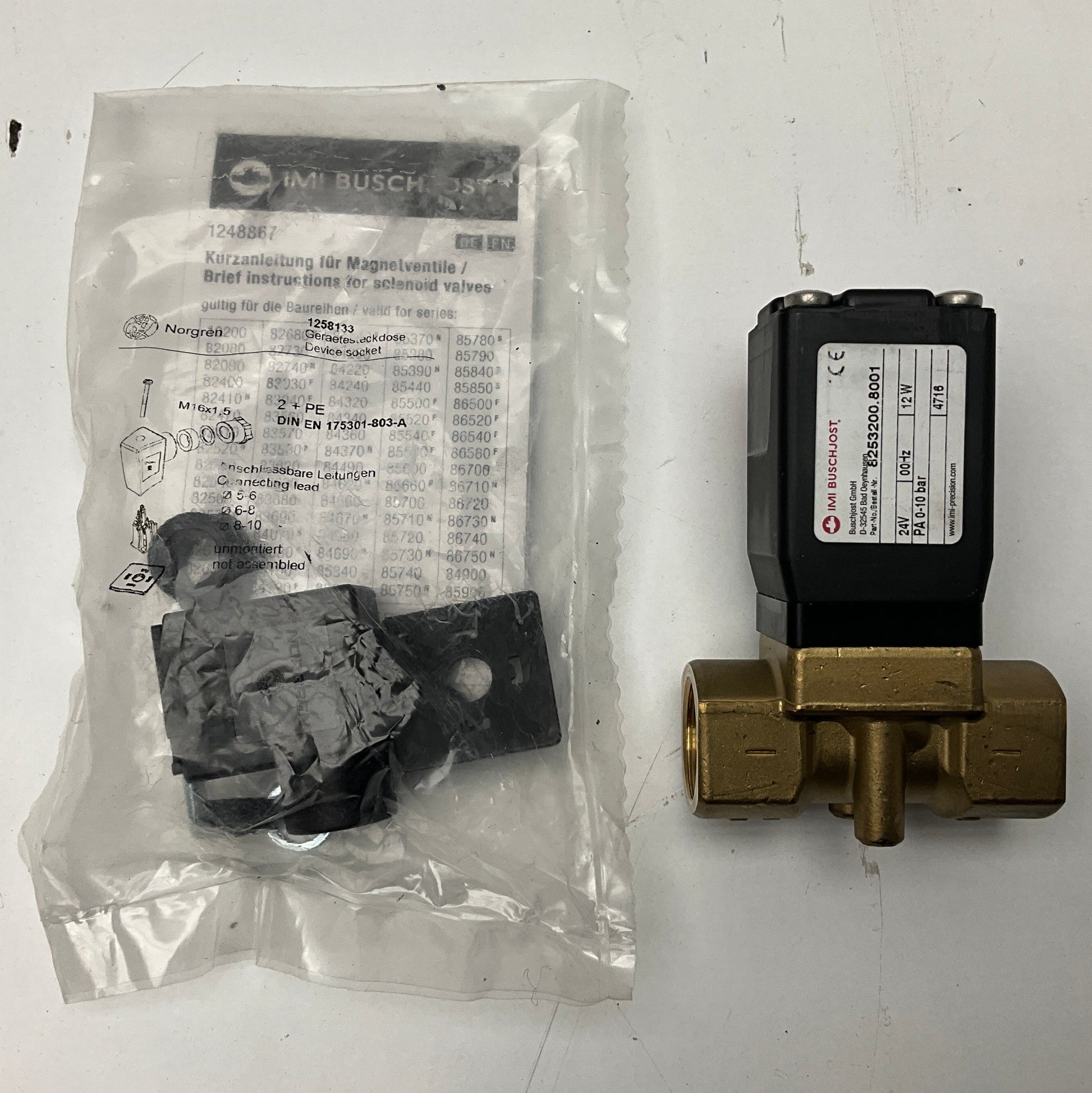 IMI Buschjost 8253200.8001 Solenoid Valve-Solenoid Valve-Used Industrial Parts