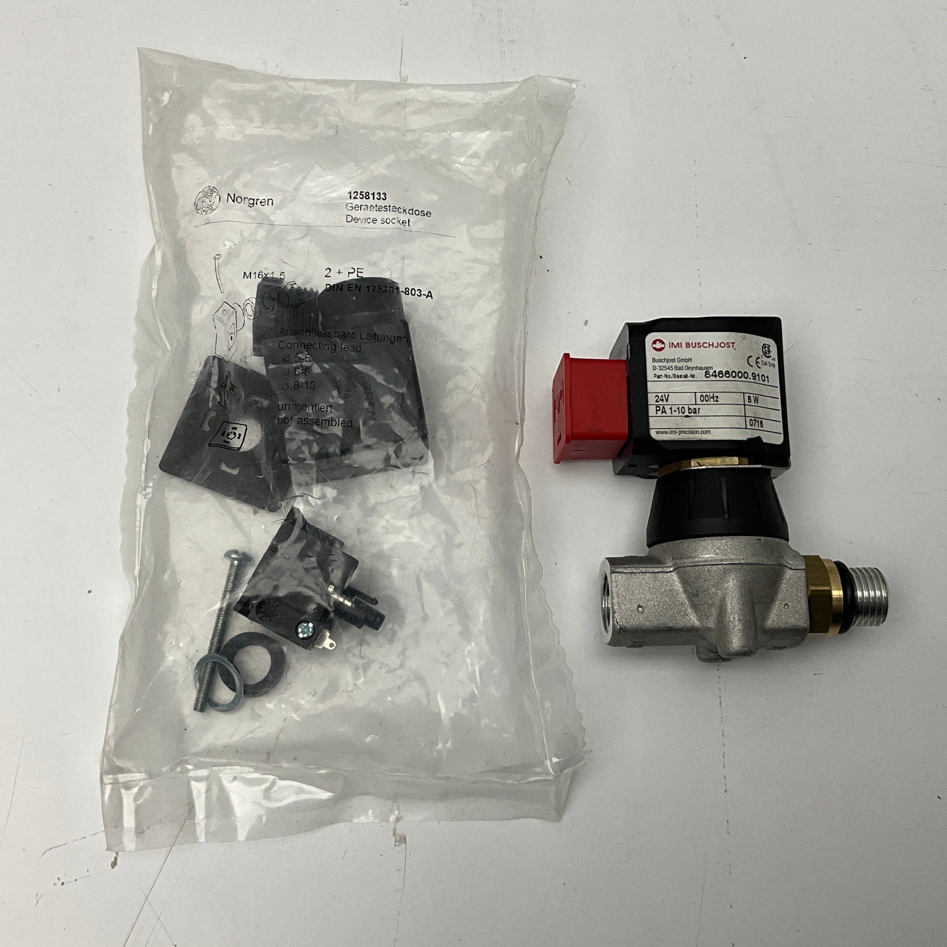 IMI Buschjost 8466000.9101 Solenoid Valve - 24 V DC-Solenoid Valve-Used Industrial Parts