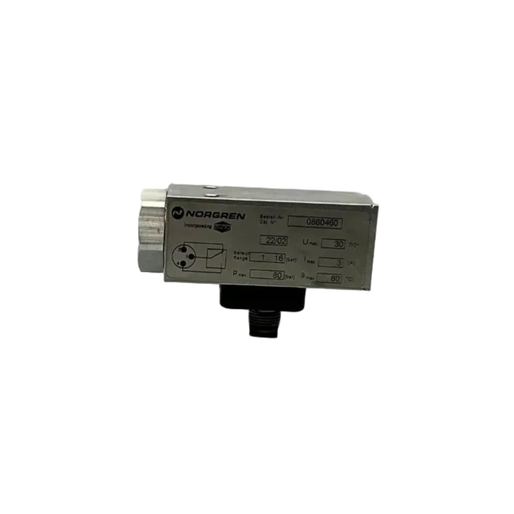 IMI Norgren 0880460 Electro-mechanical Pneumatic Pressure Switch-Electro-mechanical Pneumatic Pressure Switch-Used Industrial Parts