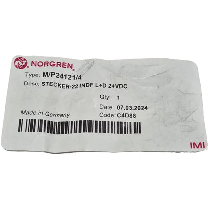 IMI Norgren M/P24121/4 Solenoid Valve Plug-Solenoid Valve Plug-Used Industrial Parts
