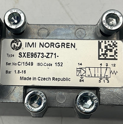 IMI Norgren SXE9573-Z71-61-23N 5/2 Way Solenoid Valve-5/2 Way Solenoid Valve-Used Industrial Parts