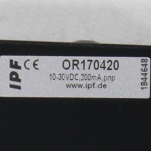 IPF Electronic OR170420 Retro Reflective Optical Sensor-Retro Reflective Optical Sensor-Used Industrial Parts