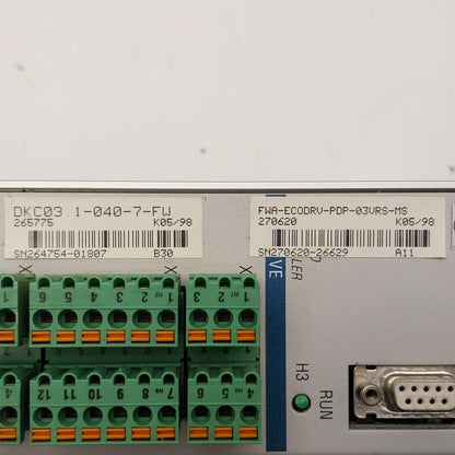 Indramat Ecodrive DKC03 1 040 7 FW Drive Controller-Drive Controller-Used Industrial Parts