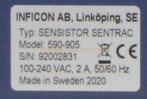 Inificon 590-905 Sensistor Sentrac Hydrogen Leak Detector-Hydrogen Leak Detector-AC-05-06-Used Industrial Parts