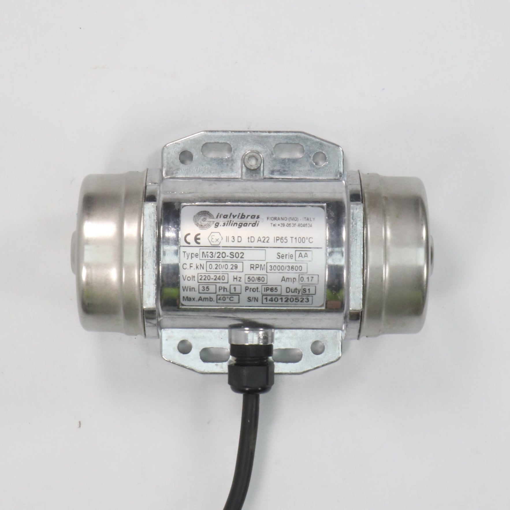 Italvibras M3 20 S02 Vibratory Motor-Vibratory Motor-Used Industrial Parts