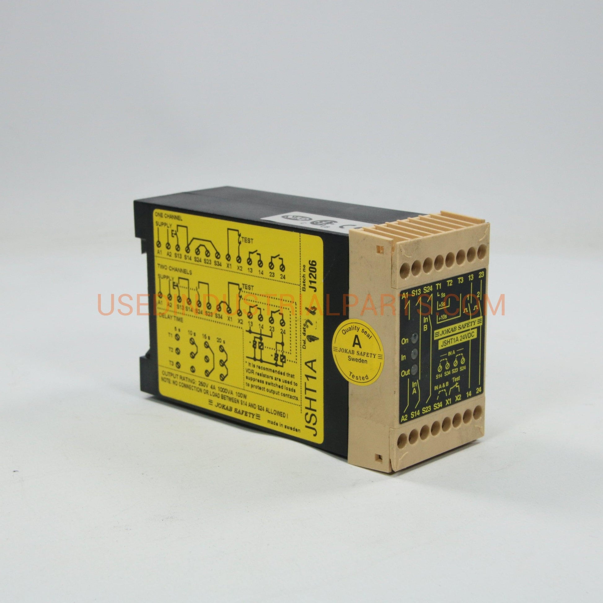 Jokab Safety JSHT1A 24VDC Relay-Safety relais-AA-02-02-Used Industrial Parts