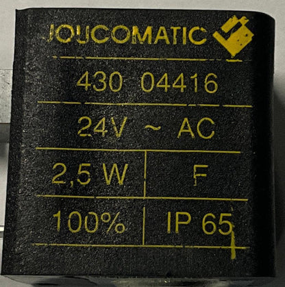 Joucomatic 430 04416 Solenoid Valve Coil-Solenoid Coil-Used Industrial Parts