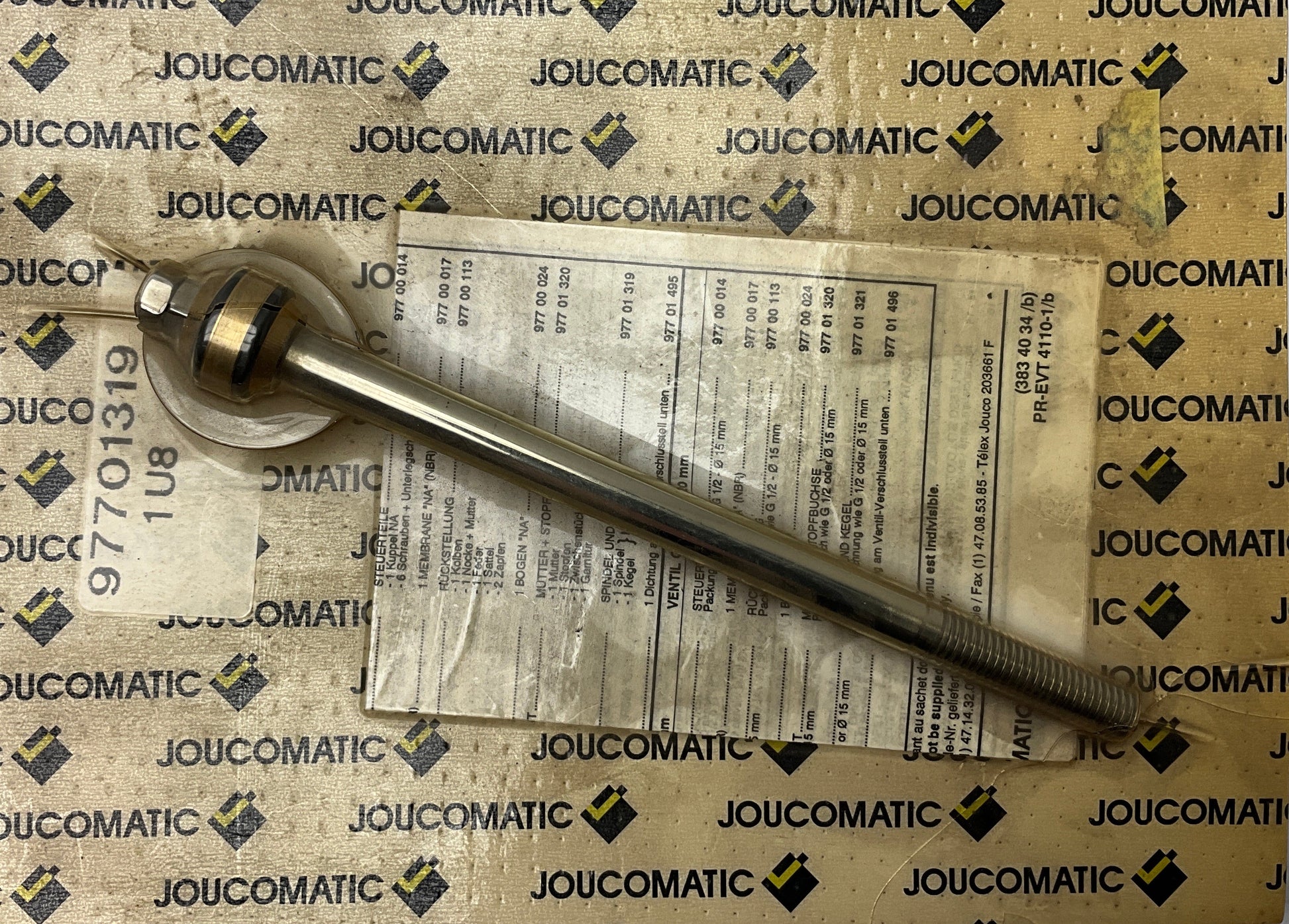 Joucomatic 97701319 Valve Repair Kit-Valve Repair Kit-Used Industrial Parts