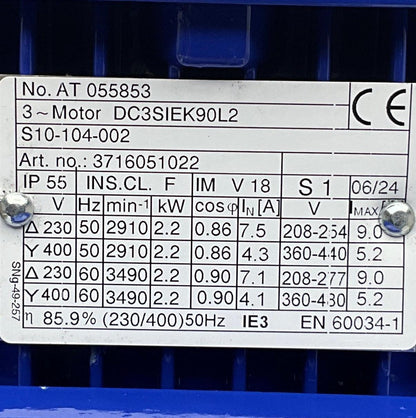 KSB Movitec V 10/6 B High-Pressure Inline Centrifugal Pump-Vertical Multistage Centrifugal Pump-Used Industrial Parts