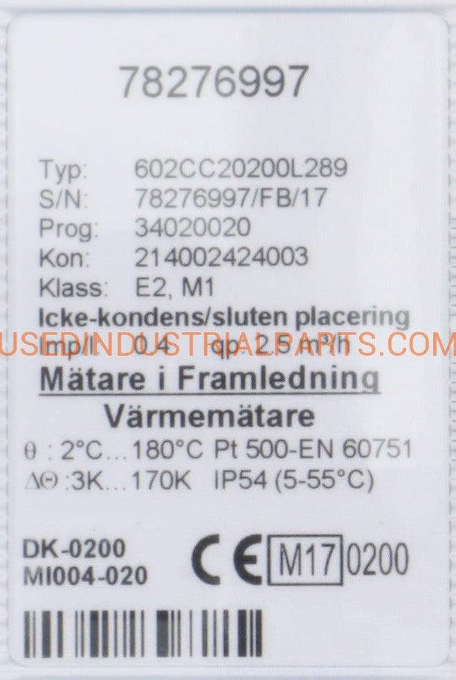 Kamstrup Multical 602 Energy Calculator-Energy Calculator-AD-06-03-Used Industrial Parts