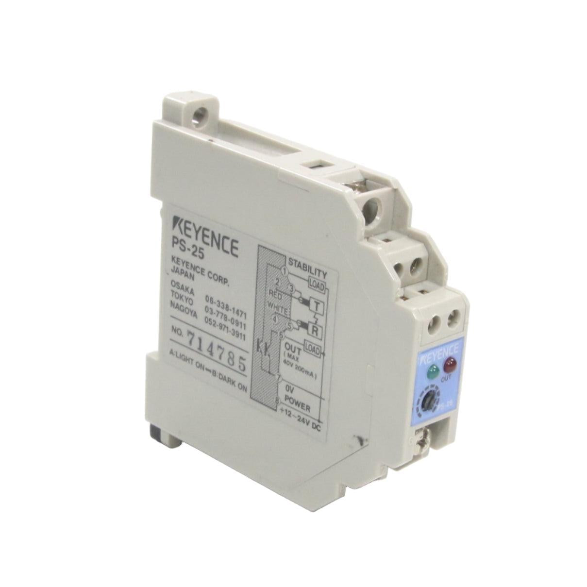 Keyence PS-25 Photoelectric Sensor Amplifier-Photoelectric Sensor Amplifier-AB-04-01-03-6152427824807-Used Industrial Parts