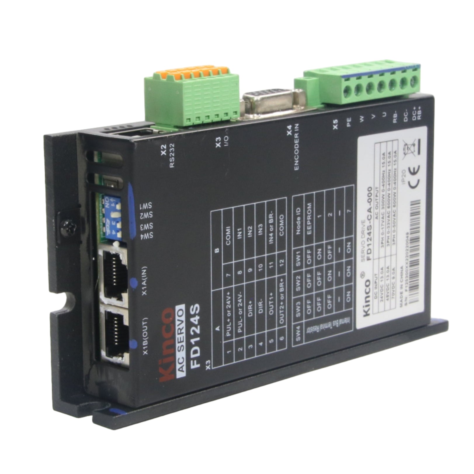 Kinco FD124S AC servo drive-Servo Drive-AB-02-04-02-6152427863899-Used Industrial Parts