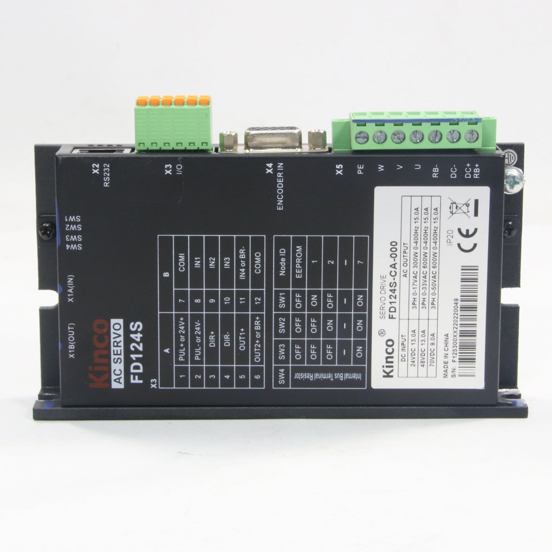 Kinco FD124S AC servo drive-Servo Drive-Used Industrial Parts