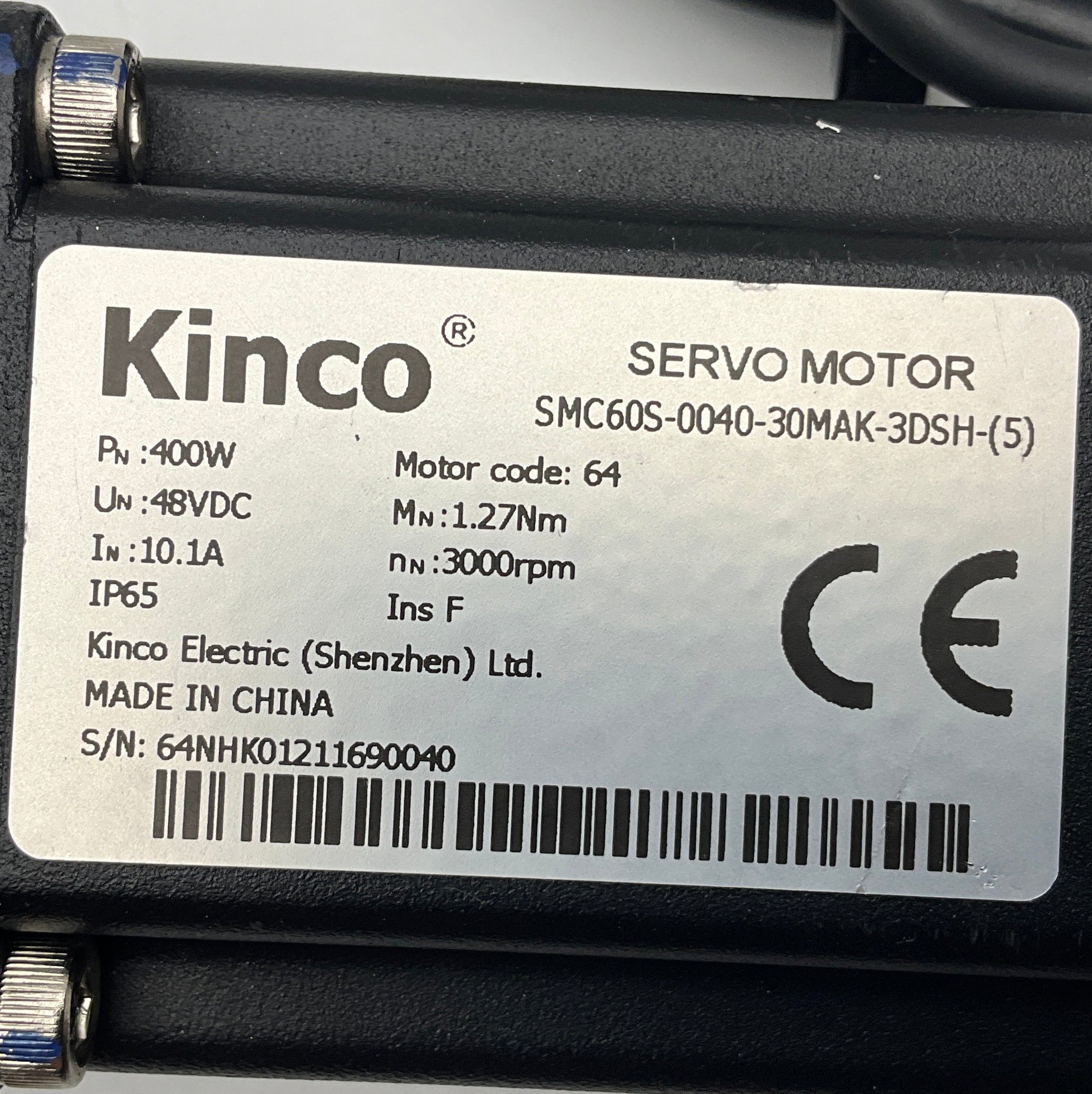 Kinco SMC60S-0040-30MAK-3DSH-(5) AC Servo Motor with Planetary Gearbox-Servo Motor with Planetary Gearbox-Used Industrial Parts