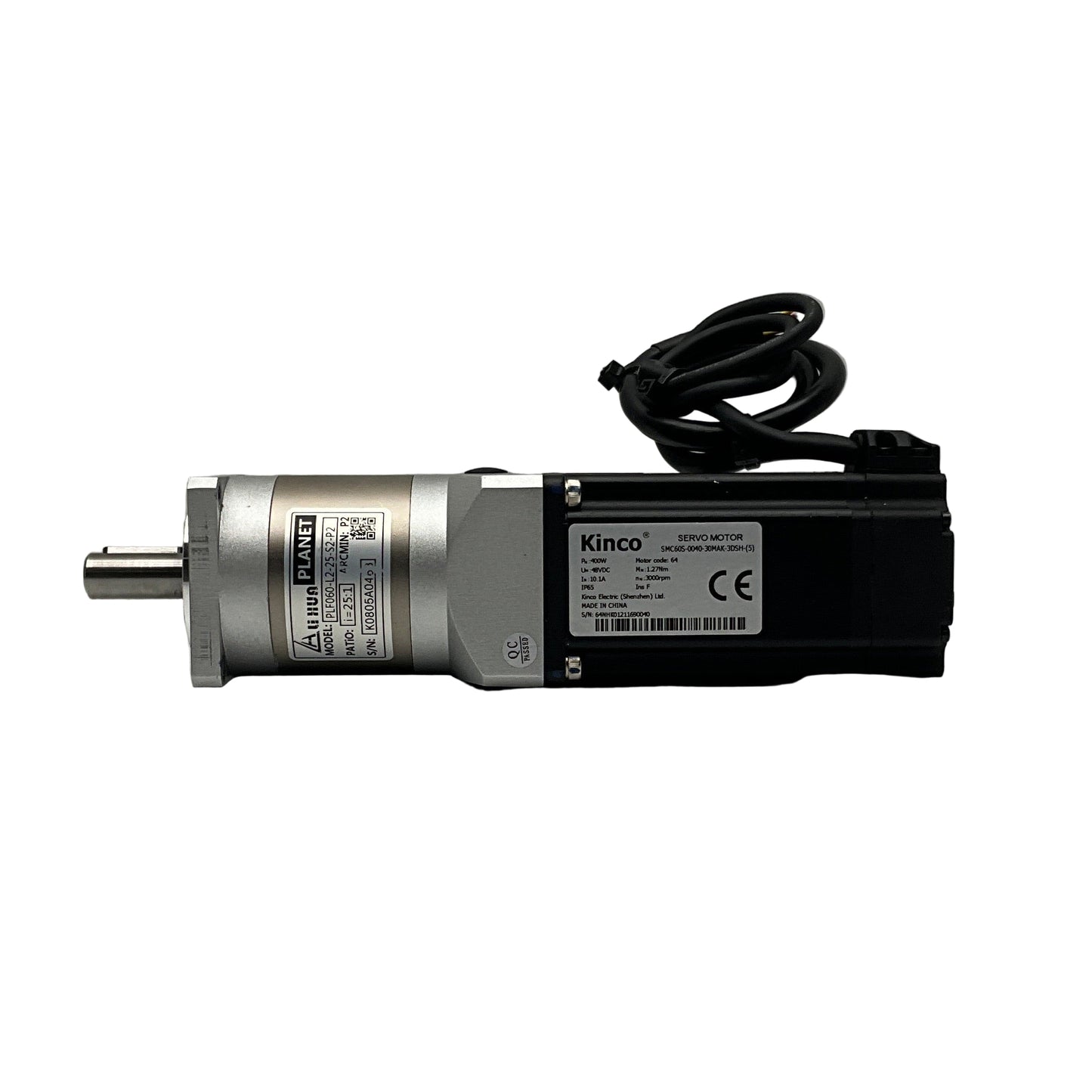 Kinco SMC60S-0040-30MAK-3DSH-(5) AC Servo Motor with Planetary Gearbox-Servo Motor with Planetary Gearbox-Used Industrial Parts