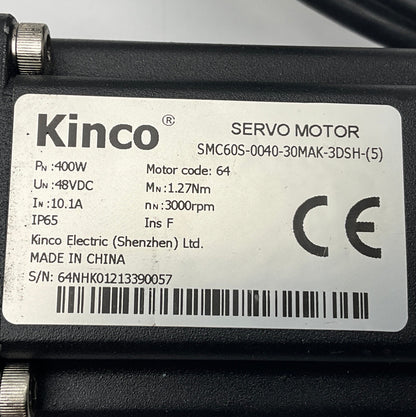 Kinco SMC60S-0040-30MAK-5DSU-(5) AC Servo Motor with Planetary Gearbox-Servo Motor with Planetary Gearbox-Used Industrial Parts