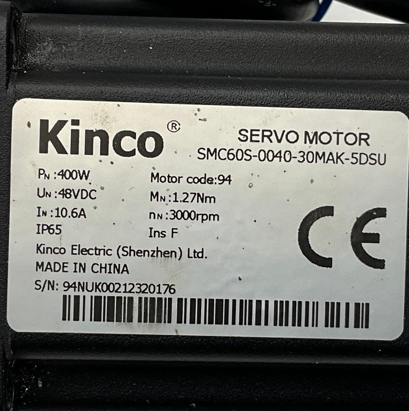 Kinco SMC60S-0040-30MAK-5DSU AC Servo Motor-AC Servo Motor-Used Industrial Parts