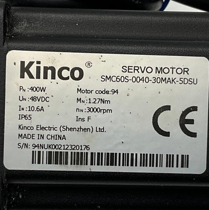 Kinco SMC60S-0040-30MAK-5DSU AC Servo Motor-AC Servo Motor-Used Industrial Parts