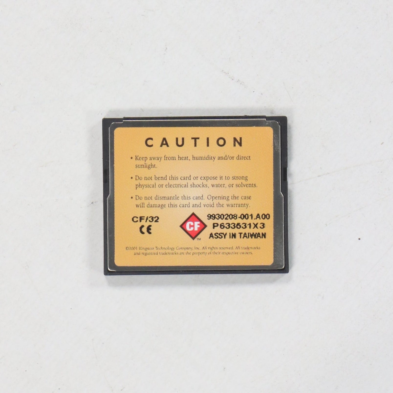 Kingston 32MB CompactFlash Storage Card-CompactFlash Storage Card-Used Industrial Parts