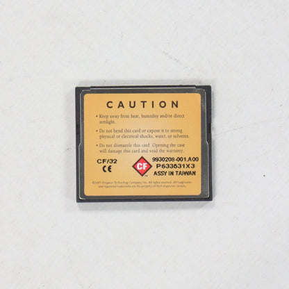 Kingston 32MB CompactFlash Storage Card-CompactFlash Storage Card-Used Industrial Parts