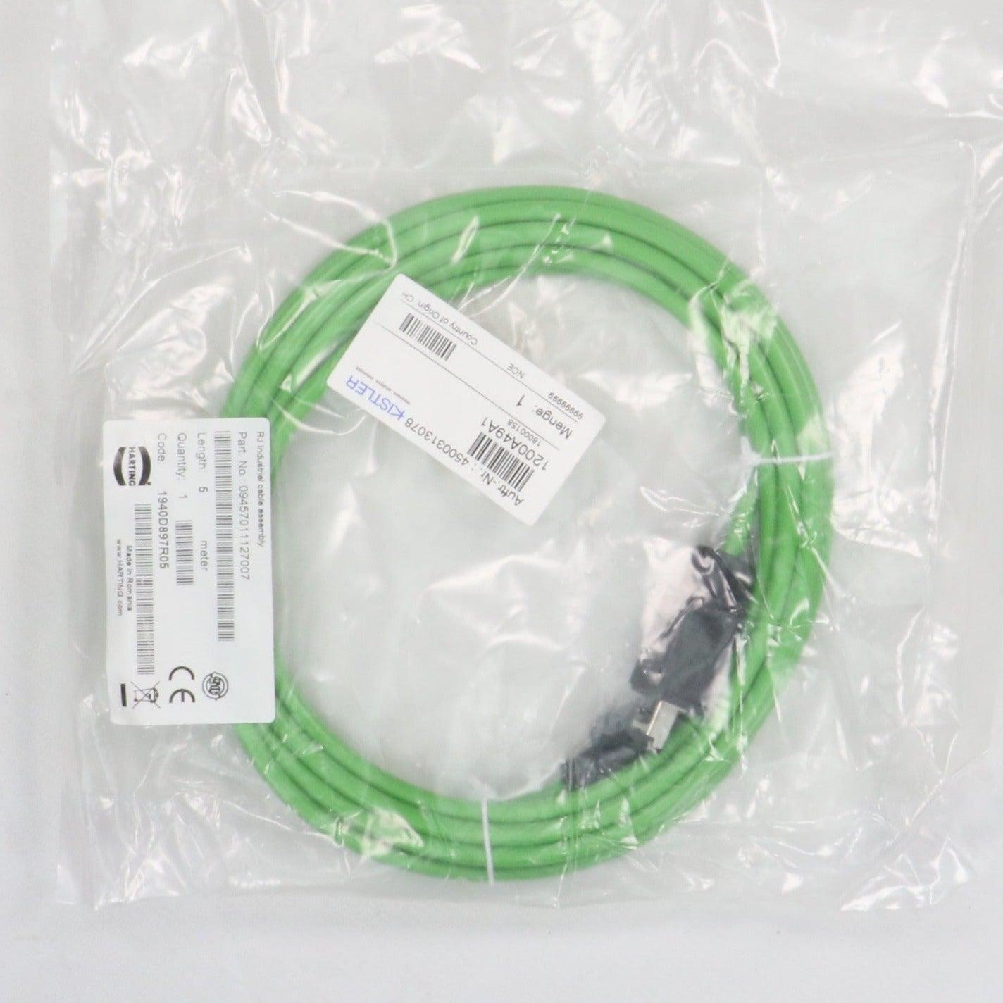 Kistler 1200A49A1 Crossed Communication Cable-Ethernet Cable-Used Industrial Parts