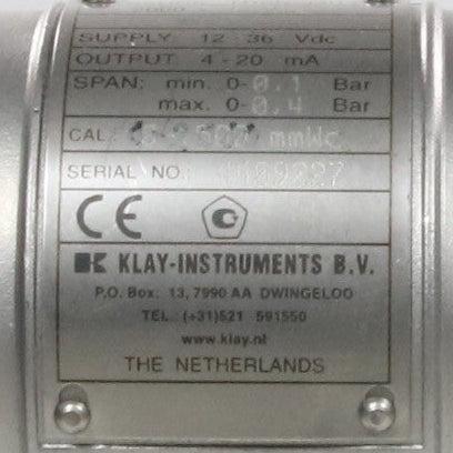 Klay Instruments 2000 I - X12 Intelligent Pressure Transmitter-Intelligent Pressure Transmitter-Used Industrial Parts