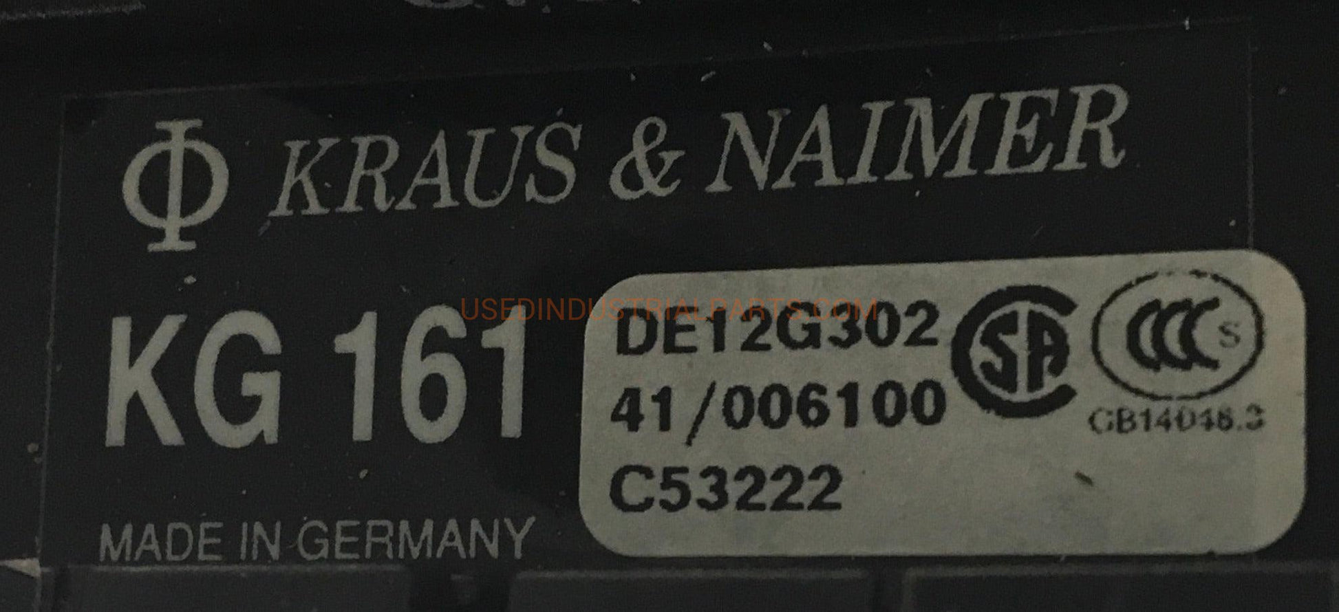 Kraus & Naimer KG 161 Circuit Breaker-Circuit Breaker-EA-01-01-Used Industrial Parts