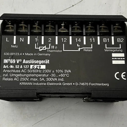 Kriwan INT69 V Motor Protector-Motor Protector-Used Industrial Parts