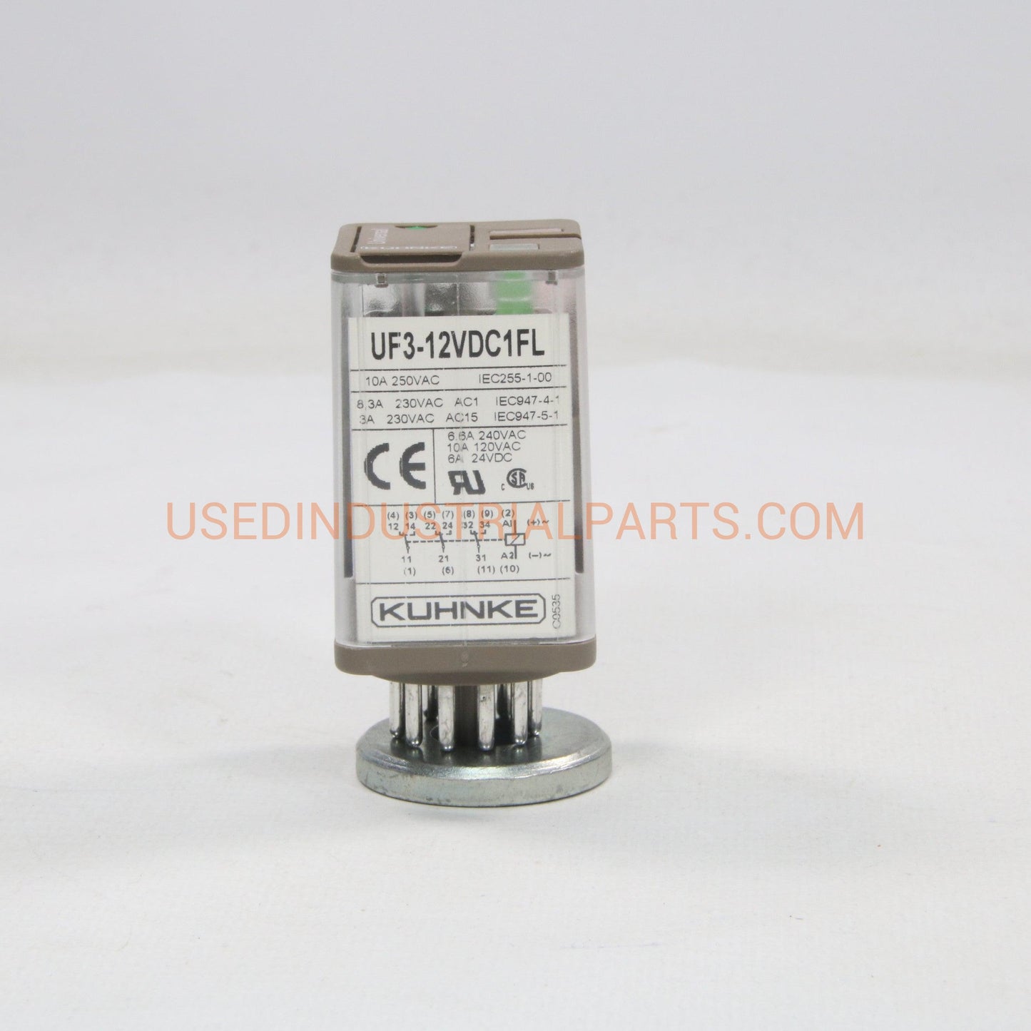 Kuhnke UF3-12VDC1FL Relay-Relay-AA-03-05-Used Industrial Parts