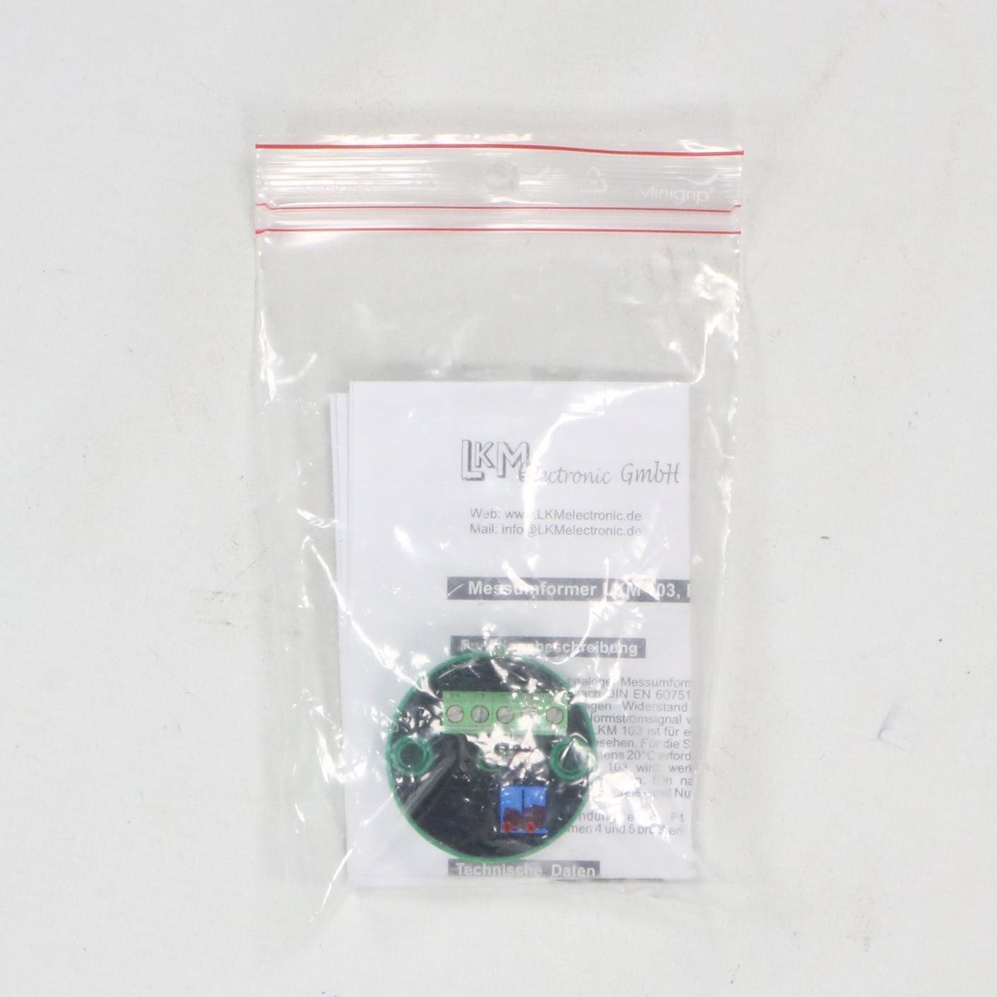 LKM Electronic Gmbh LKM 103 Head-Mount Temperature Transmitter-Head-Mount Temperature Transmitter-Used Industrial Parts
