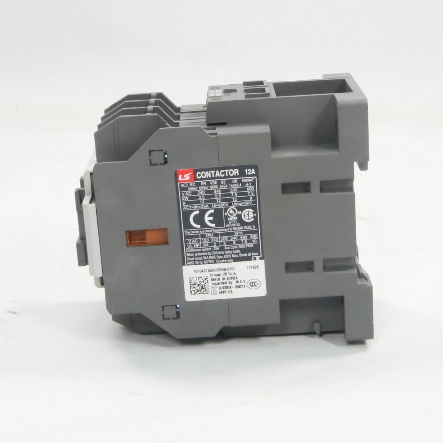 LS Electric MC-12b Magnetic Contactor-Magnetic Contactor-Used Industrial Parts