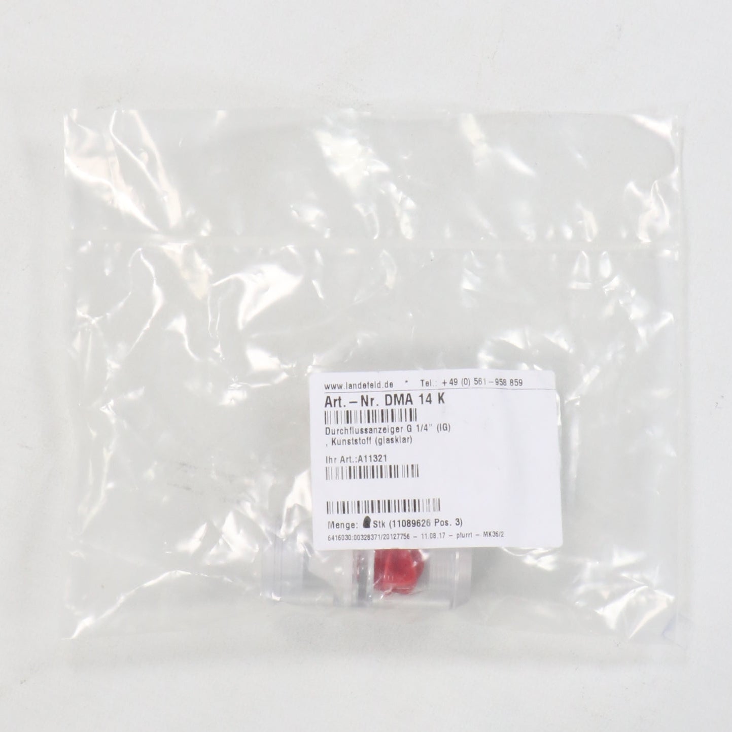 Landefeld DMA 14 K Flow Indicator-Flow Indicator-Used Industrial Parts