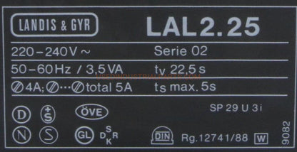 Landis & Gyr Oil Burner Controller LAL2.25-Oil Burner Controller-AD-01-03-Used Industrial Parts