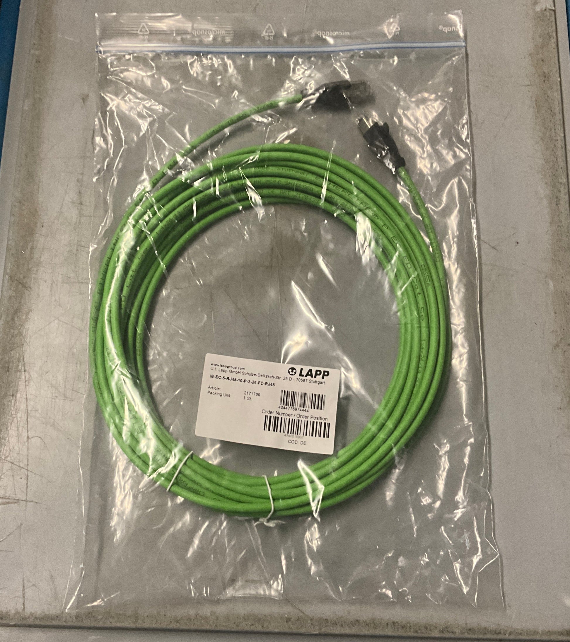 Lapp RJ45 Patch Cable-Patch Cable-Used Industrial Parts