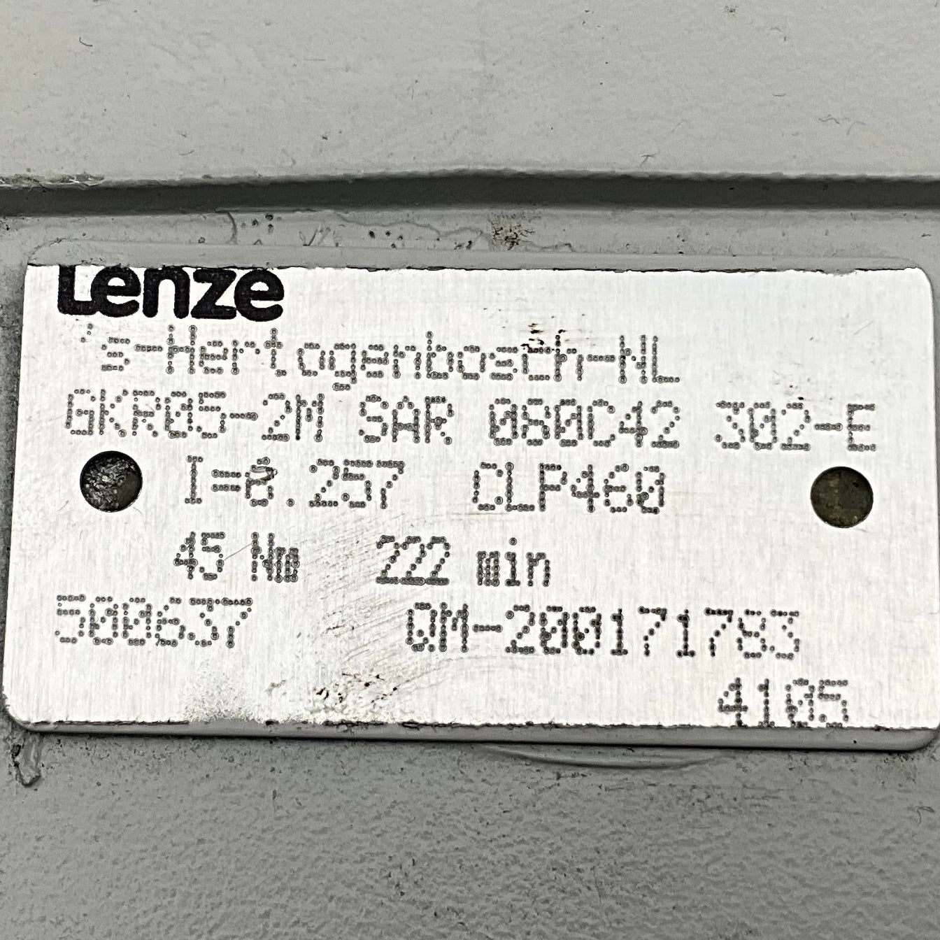 Lenze MDXMA2M080-42 Gearmotor-Gearmotor-Used Industrial Parts