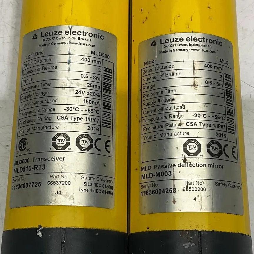 Leuze Electronic MLD510-RT3 Multiple Light Beam Safety Device Set-Multiple Light Beam Safety Device Set-Used Industrial Parts