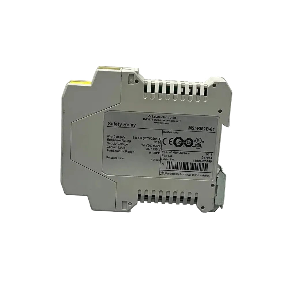Leuze Electronic MSI-RM2B-01 Dual-Channel Safety Relay Module-Dual-Channel Safety Relay Module-Used Industrial Parts